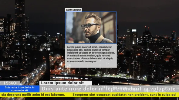 达芬奇模板-商务报告人物事件分析信息详细展示新闻广播文本框标题文本介绍DaVinci Resolve模板下载