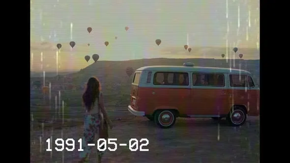 达芬奇模板-VHS复古风格老电影复古磁带效果和过渡元素DaVinci Resolve模板下载 VHS Retro Styles & Transitions