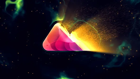 达芬奇模板-北极光粒子LOGO特效视频片头动画DaVinci Resolve模板下载 Clean Logo Reveal