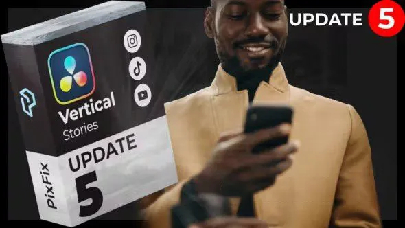 达芬奇模板-抖音小视频制作产品宣传广告动态海报包装元素DaVinci Resolve模板下载 Instagram Stories DaVinci Resolve