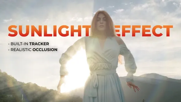 达芬奇模板-逼真的太阳光线效果漏光光效镜头光晕DaVinci Resolve模板下载 Realistic Sun Rays Effect