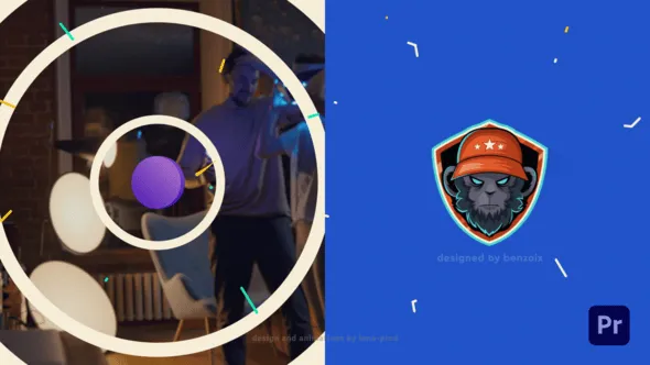 简约时尚搜索动画卡通图形LOGO视频PR模板 Flat Search Logo Opener 3