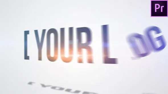 明亮干净耀斑闪光飞行LOGO公司品牌动画视频片头PR模板 Super Quick Logo (MOGRT)