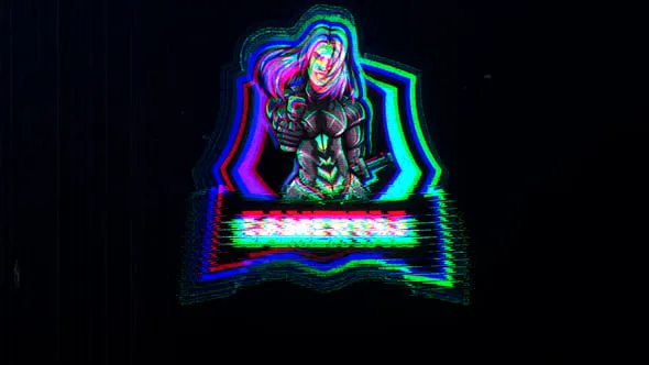 PR制作故障效果LOGO标志动画带视频使用教程 Glitch Logo V3 Mogrt