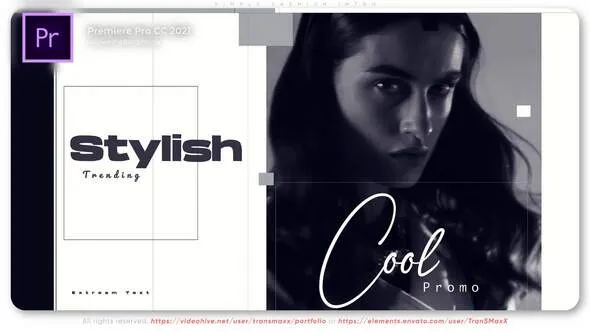 时尚品牌宣传时装秀开幕式视频商业活动介绍包装视频PR模板 Simple Fashion Intro