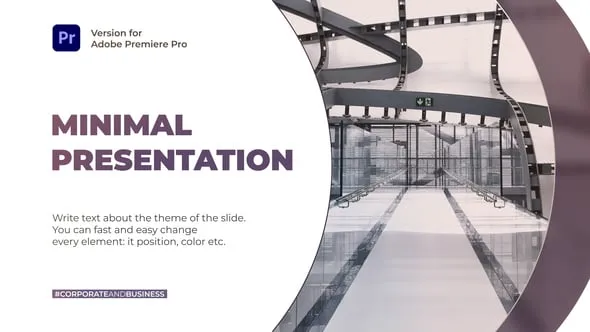 简约大气企业宣传片PR模板业务演示在线培训商业研讨会视频PR模板 Minimalistic Portfolio Presentation