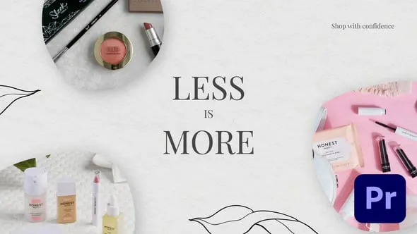 明亮干净美容服务化妆品介绍水疗美体保健宣传广告视频PR模板 Beauty Shop Promo Premiere Pro