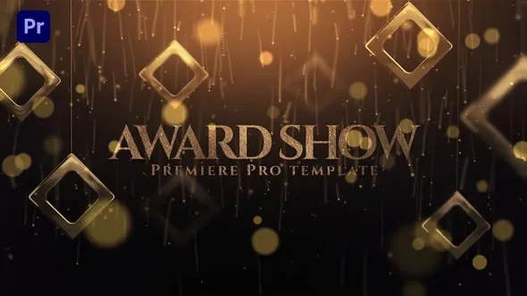 金色闪光粒子高端大气颁奖典礼时尚晚会包装PR模板 Award Show