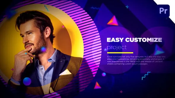 抽象几何图形展示现代创意活动预告片PR模板 Geometric Slideshow – Premiere Pro CC