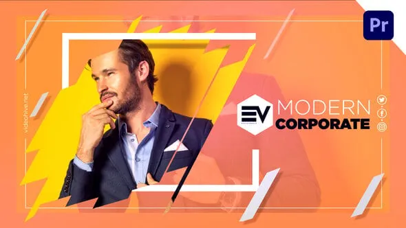 现代企业宣传片PR模板 Modern Corporate Slideshow1 – Premiere Pro CC