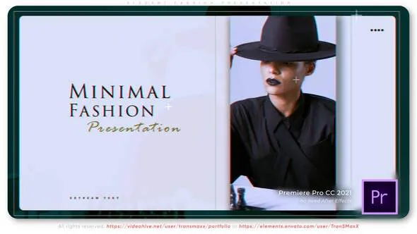 优雅时尚模特介绍包装音乐节开场白视频PR模板 Elegant Fashion Presentation