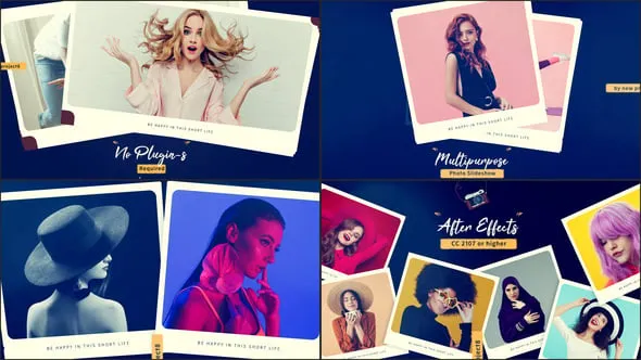 明信片照片幻灯片多用途婚礼公司活动情人节生日家庭视频相册PR模板 Photo Slideshow