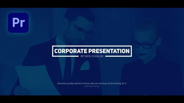 数字商业会议公司企业宣传片带垂直分辨率PR模板 Corporate Slideshow
