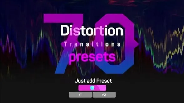极端扭曲变形失真过渡PR模板 Distortion Transitions Presets 2