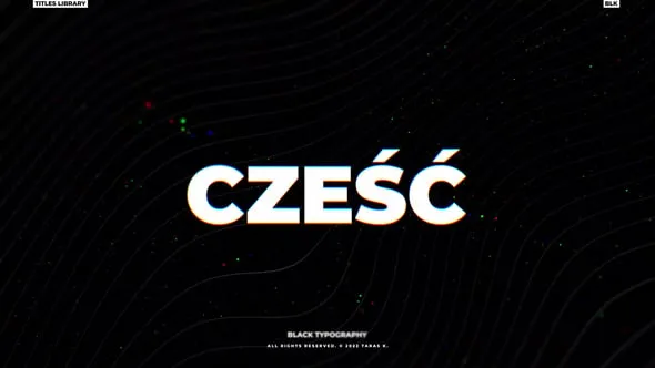 信号数字失真效果抖音风潮流时尚标题视频字幕PR模板 Black Bold Titles