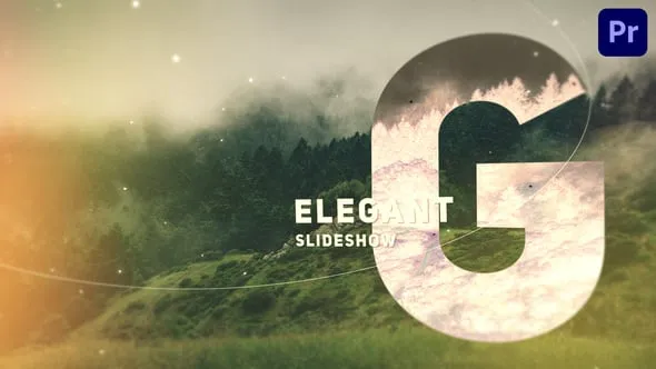 经典商务视差效果字母动画时尚宣传片PR模板 Elegant Slideshow