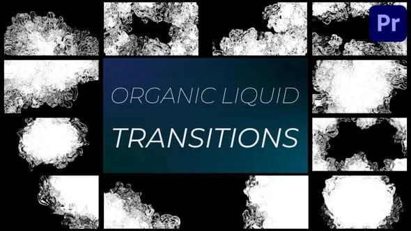 优美的液体风格流体水过渡制作假日旅行视频浪漫短片PR模板 Organic Liquid Transitions for Premiere Pro