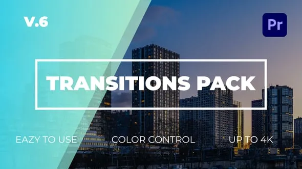 16种视频转场过渡动画PR模板工程文件下载 Transitions Pack | Premiere Pro