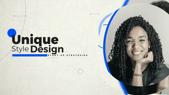 商业企业团队人物介绍视频宣传动画PR模板工程文件下载 Business Corporate Woman