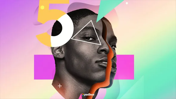 PS抽象肖像彩色海报后期合成视频教程 Colorful Posters Workflow & Techniques Tutorial