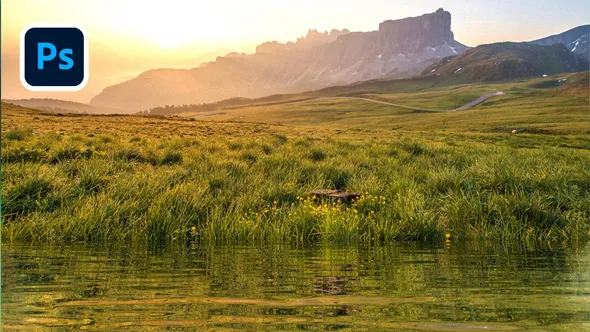 PS逼真水中反射倒影后期编辑处理视频教程 Photoshop Composite Masterclass: Water Reflections