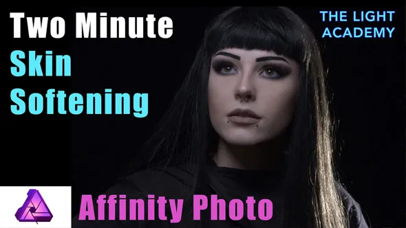 PS中人像修饰细微磨皮柔化技巧视频教程 How to Achieve Two Minute Skin Softening in Affinity photo