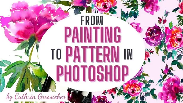 PS无缝重复花纹图案实例制作视频教程