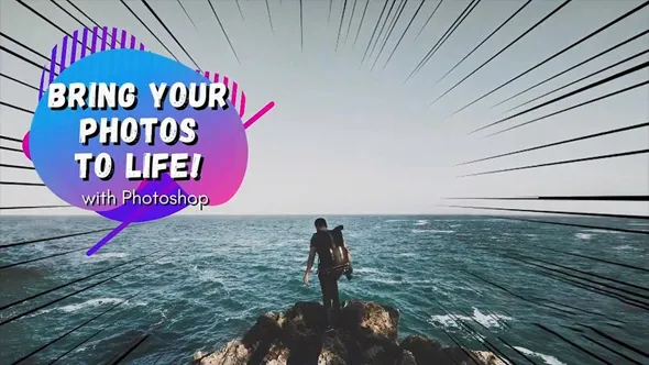 PS2.5D酷炫视差效果后期制作转换动态图片教程