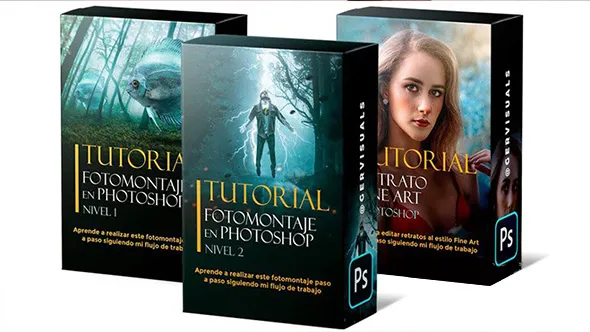 Photoshop中美术人像修饰及蒙太奇特效合成三套教程合集