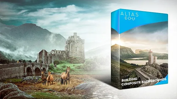 PS创建逼真好看复合背景工作流程视频教程