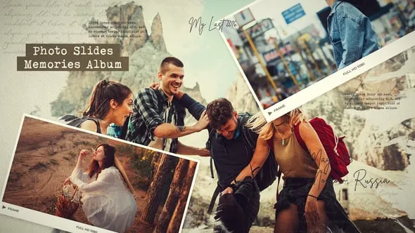 回忆相册模板水墨散开遮罩动画照片幻灯片PR模板 Memories Photo Album / Ink Slideshow / Romantic Memories / Photo Album / MOGRT