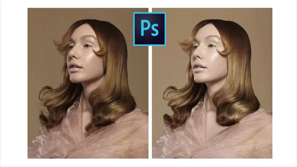 Photoshop肖像头发修饰技巧训练视频课程 Fundamental Hair Retouching - Clean Up & Reconstruction