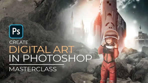 PS科幻场景图像后期素材合成技能创建过程视频教程 中文字幕