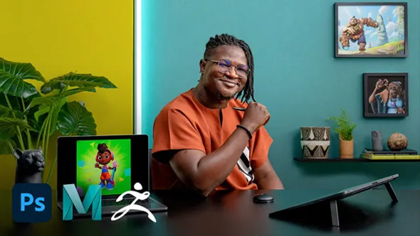 3D人物设计从绘图到建模全流程视频教程 中文字幕 3D Character Design: From Drawing to Modeling