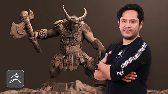 Zbrush邪恶海怪角色数字雕刻设计视频教程 中文字幕 Digital Sculpture of Fantastic Creatures with ZBrush