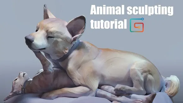 Zbrush逼真动物雕刻艺术设计实例训练视频教程 Artistic Animal CG Sculpting Tutorial