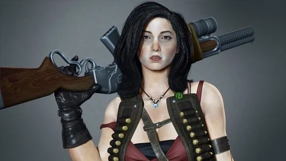 ZBrush与Maya逼真女性游戏角色完整制作流程视频教程 Realistic Female Character Sculpting for Artists