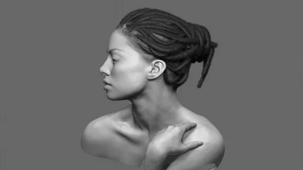 Zbrush头发脏辫发型实例制作训练视频教程 How to create Dreadlocks in Zbrush