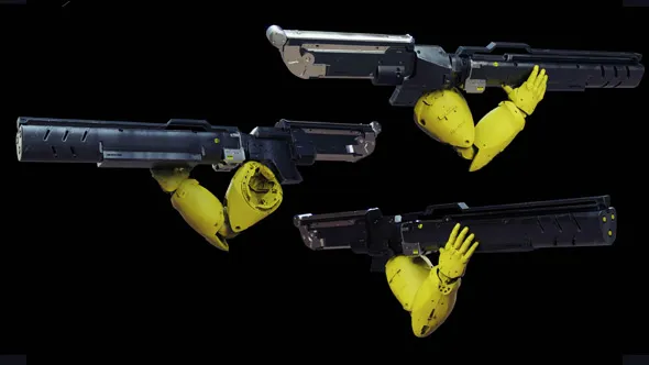 ZBrush科幻便携火箭炮概念设计实例训练视频教程 Juggernaut Gun Design Tutorial