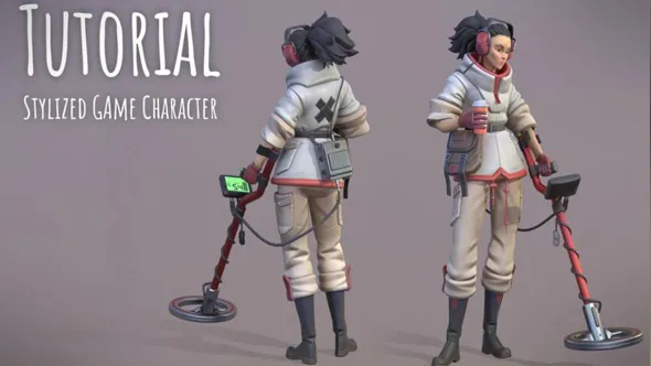 Maya与Zbrush游戏角色造型完整制作流程视频教程 Stylized Game Character by Florian Neumann