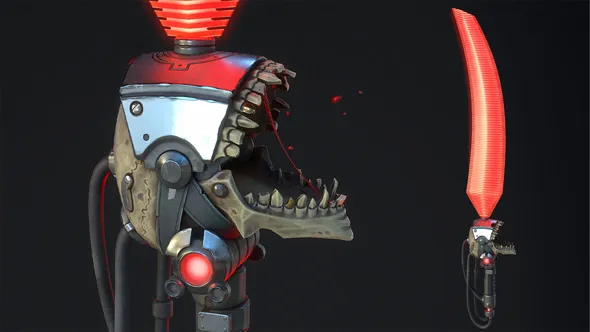 激光剑游戏模型完整制作工作流程大师级视频教程 Creating a Laser Sword for Games with Dylan Mellott