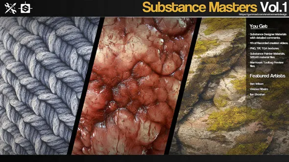 Substance Designer纹理材质制作大师班训练教程第一季 Substance Masters Vol.1