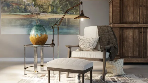 Substance Painter与VRay纹理与渲染技术训练教程 Shading and Texturing Interior Architecture with Substance Painter and V-Ray for 3ds Max