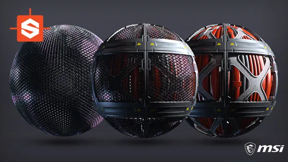 Substance Designer科幻游戏场景模块化制作教程