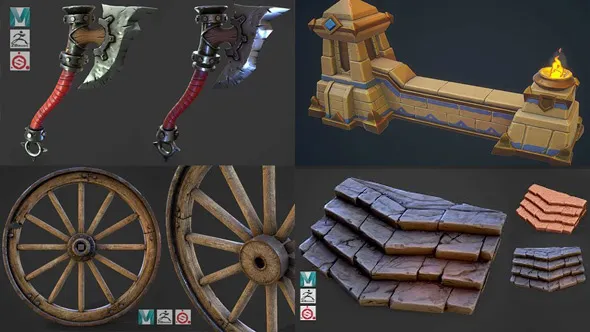 3DEX机构游戏资产从建模到纹理材质制作教程合集第二季 Gumroad 3dEx Tutorial Collection 02