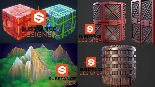 3DEX机构游戏资产从建模到纹理材质制作教程合集第四季 Gumroad 3dEx Tutorial Collection 04