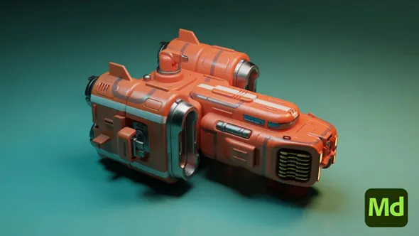 Substance Modeler科幻飞船建模设计视频教程 3D Modeling in Substance Modeler: Design a Sci-fi Spaceship