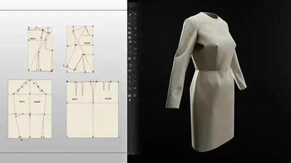 Clo3d时装设计图案样式制作视频教程 Pattern making for fashion design in Clo3d