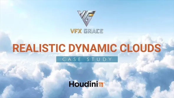 Houdini逼真动态云彩完整制作大师级视频教程 Houdini realistic dynamic clouds – VFX GRACE