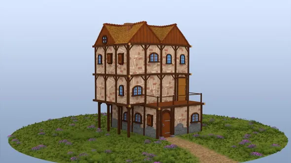 Houdini房屋建筑程序化建模训练视频教程 Procedural House in Houdini